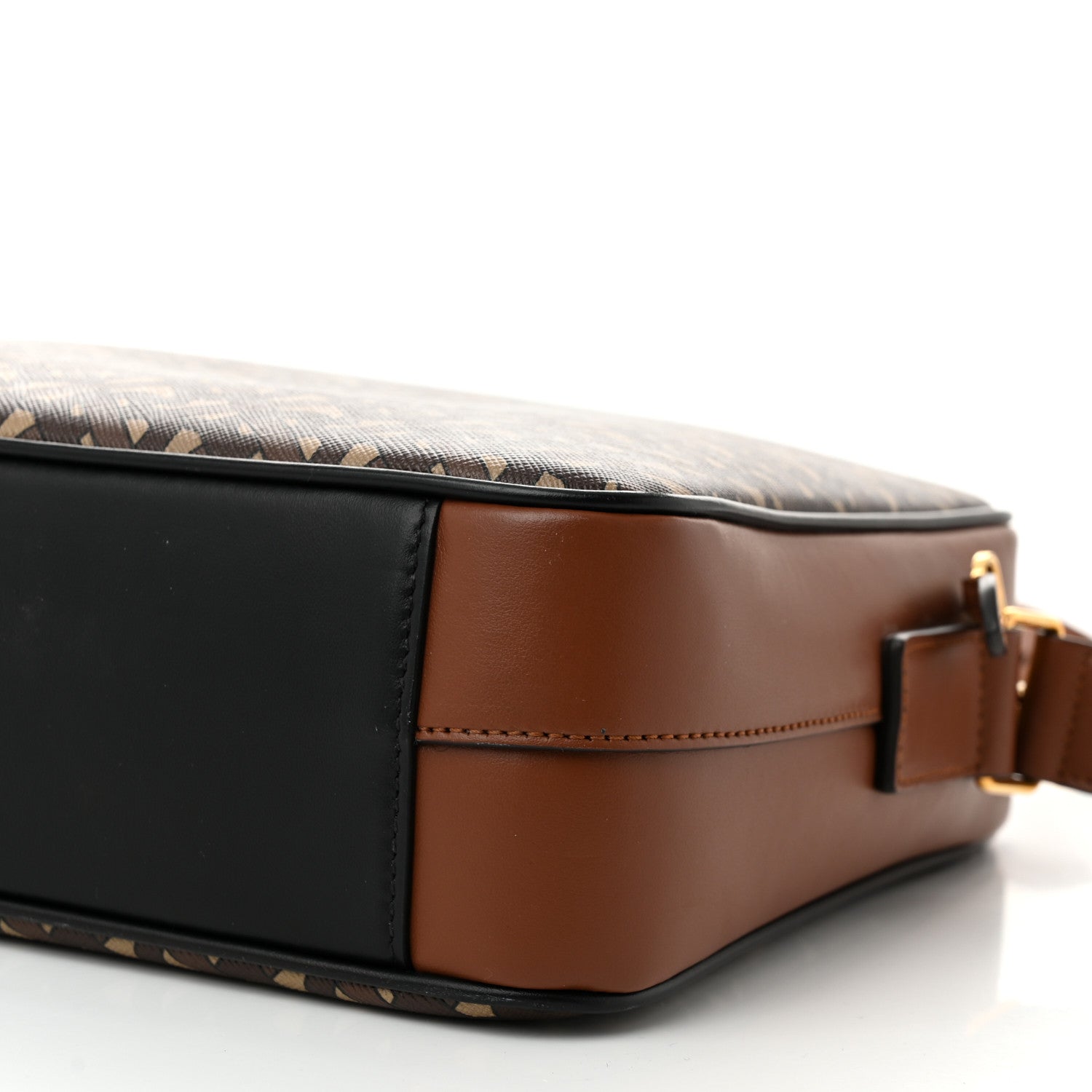 Burberry E-Canvas Monogram Calfskin Knight Messenger Bag Bridle Brown 9 of 9