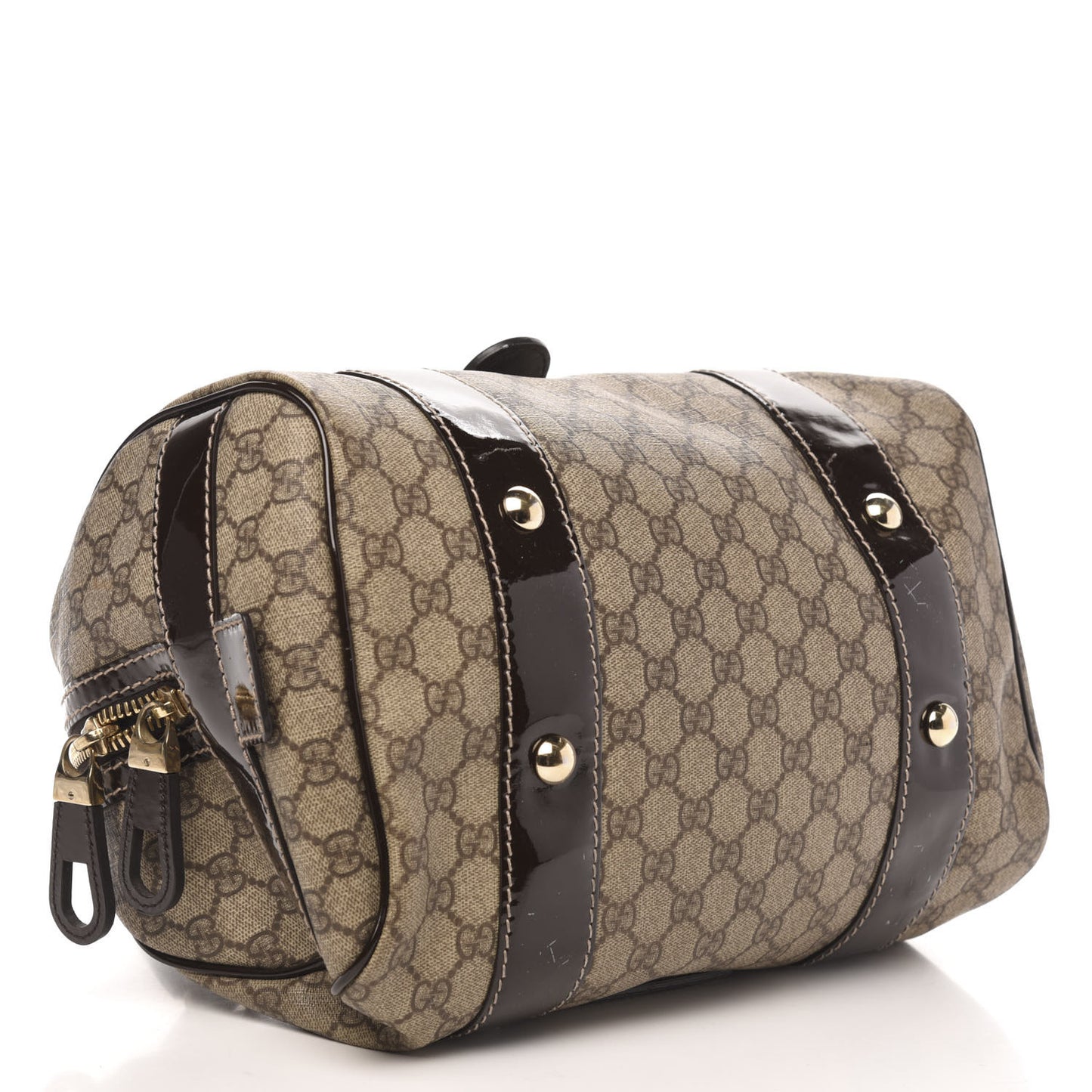 GG Plus Boston Vanity Bag Brown