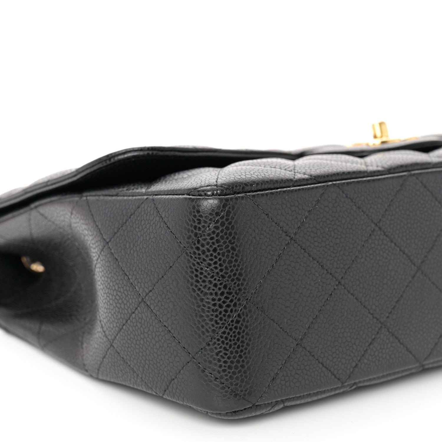 Chanel Caviar Quilted Jumbo Single Flap Black 9 of 11