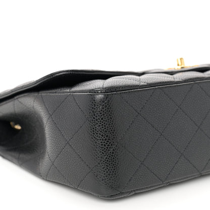 Chanel Caviar Quilted Jumbo Single Flap Black 9 of 11