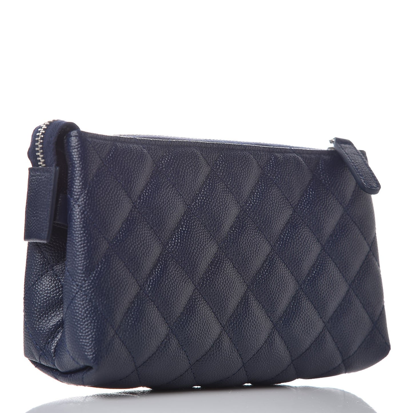 Caviar Quilted Small Pouch Navy