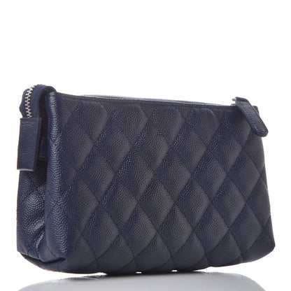 Chanel Caviar Quilted Small Pouch Navy 3 of 9