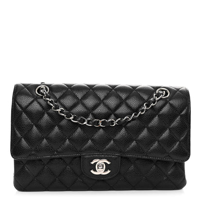 Chanel Caviar Quilted Medium Double Flap Black 1 of 10