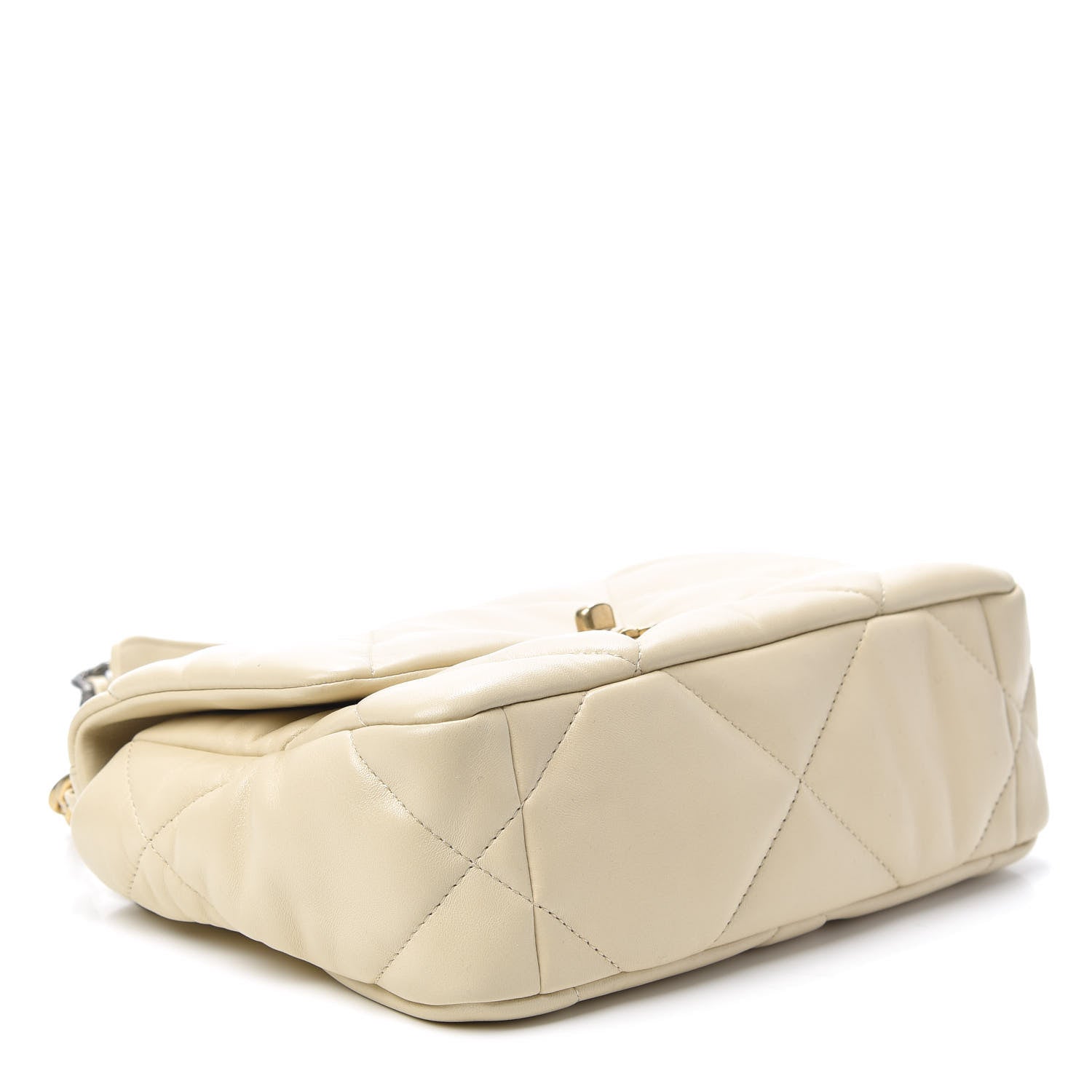 Chanel Lambskin Quilted Medium 19 Flap Beige 4 of 10