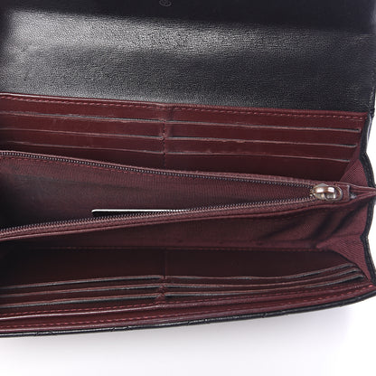 Chanel Lambskin Quilted Large Gusset Flap Wallet Black 4 of 7