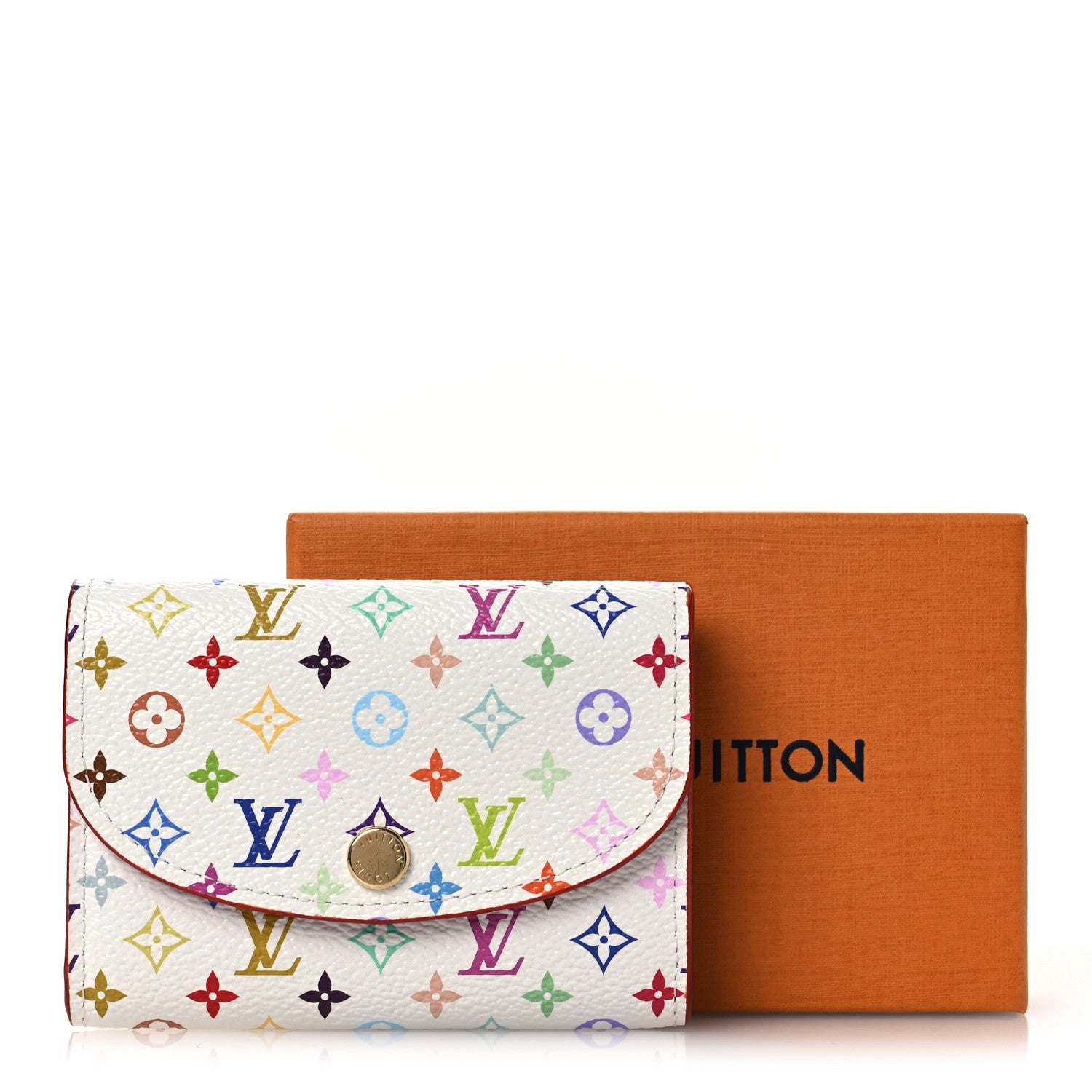 Louis Vuitton LV X TM Monogram Multicolor Rosalie Coin Purse White Kawaii Pink 7 of 7