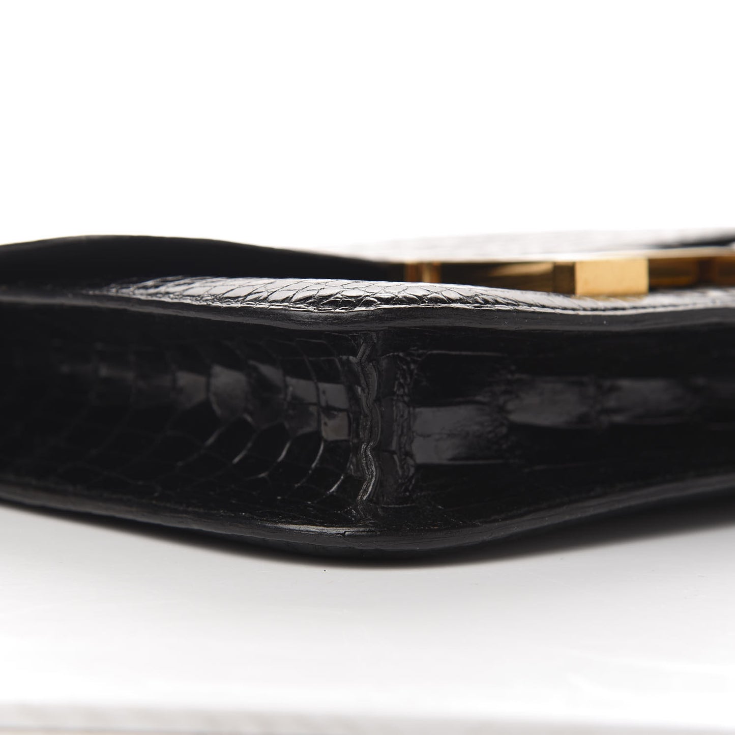 Shiny Porosus Crocodile Constance 23 Black