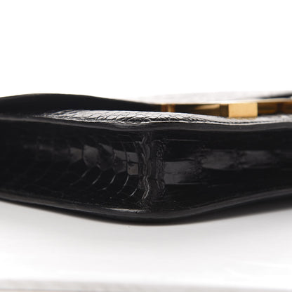 Hermes Shiny Porosus Crocodile Constance 23 Black 19 of 23