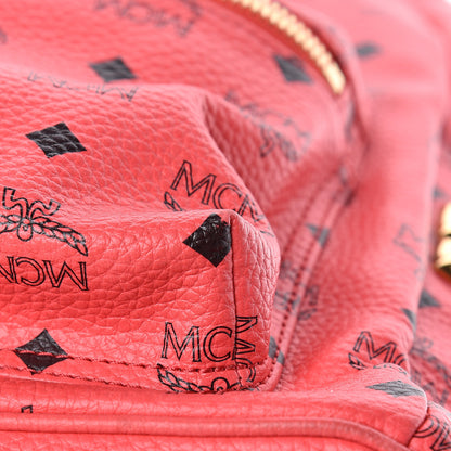 MCM Visetos Medium Side Stud Stark Backpack Coral 20 of 20