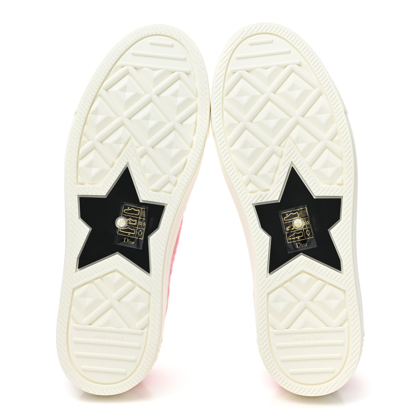 Canvas Walk 'N' Dior Low Top Sneakers 38 Taffy Pink