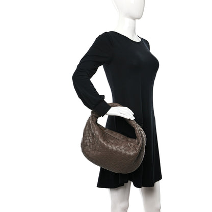 Bottega Veneta Nappa Intrecciato Teen Jodie Hobo Dark Taupe 2 of 8