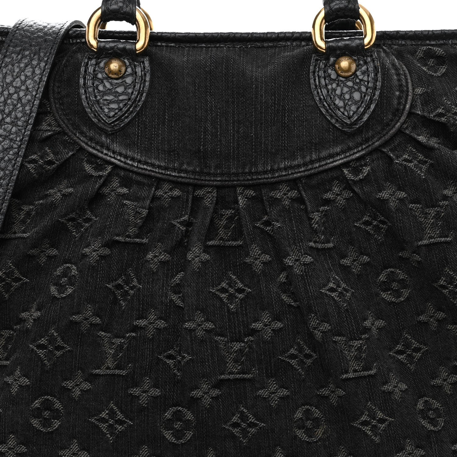 Louis Vuitton Denim Neo Cabby GM Black 5 of 15