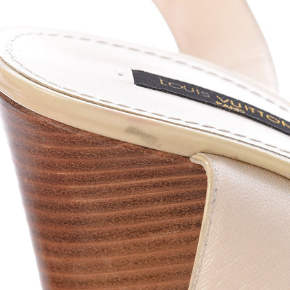 Louis Vuitton Monogram Wedge Sandals 41 White 13 of 23