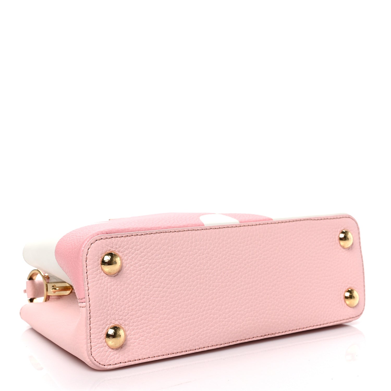 Louis Vuitton Taurillon Monogram Flower Capucines BB Pink Creme 4 of 8