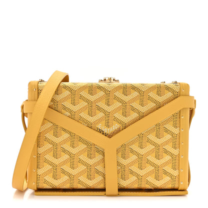 Goyard Goyardine Precious Metals Minaudiere Trunk Bag Gold 1 of 14