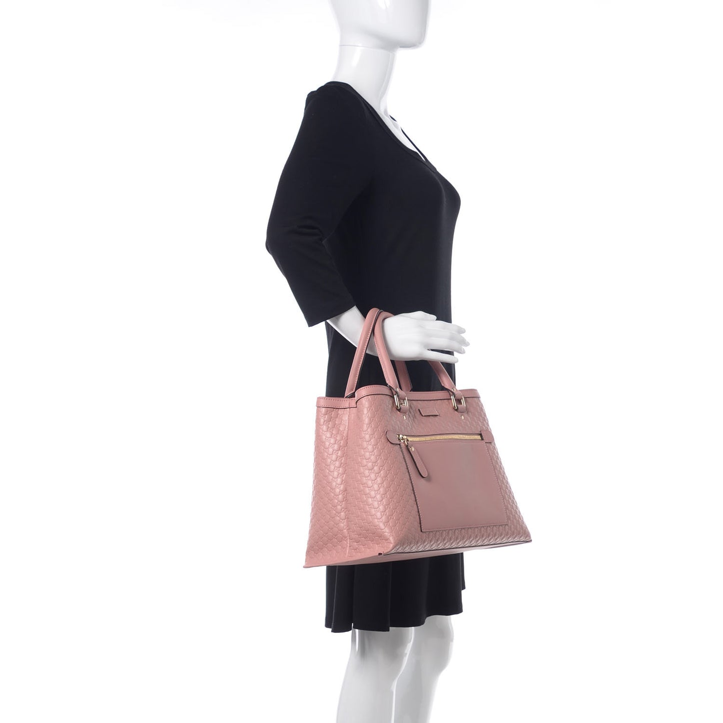 Soft Microguccissima Medium Tote Soft Pink