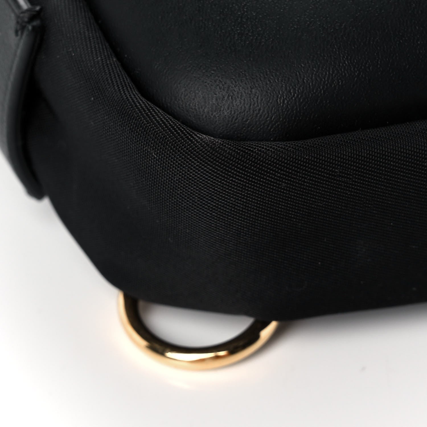 Fendi Nylon Vitello Liberty Metal Monster Eyes Sling Bag Black 8 of 10