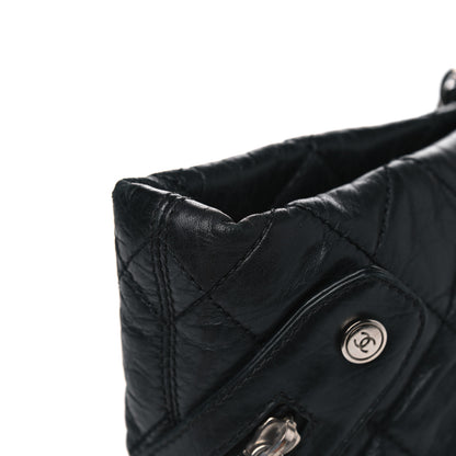 Chanel Aged Calfskin Quilted Large Cotton Club Tote Black 13 of 17