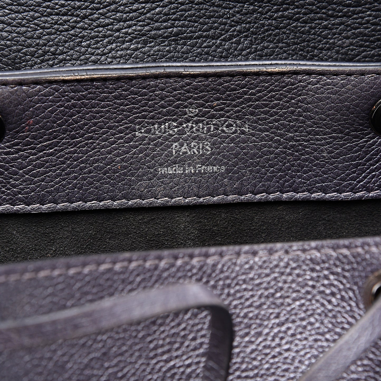 Calfskin Eyelet Lockme Backpack Black