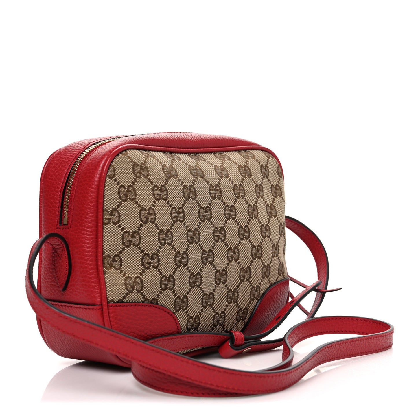 Monogram Dollar Calfskin Mini Bree Messenger Bag Red