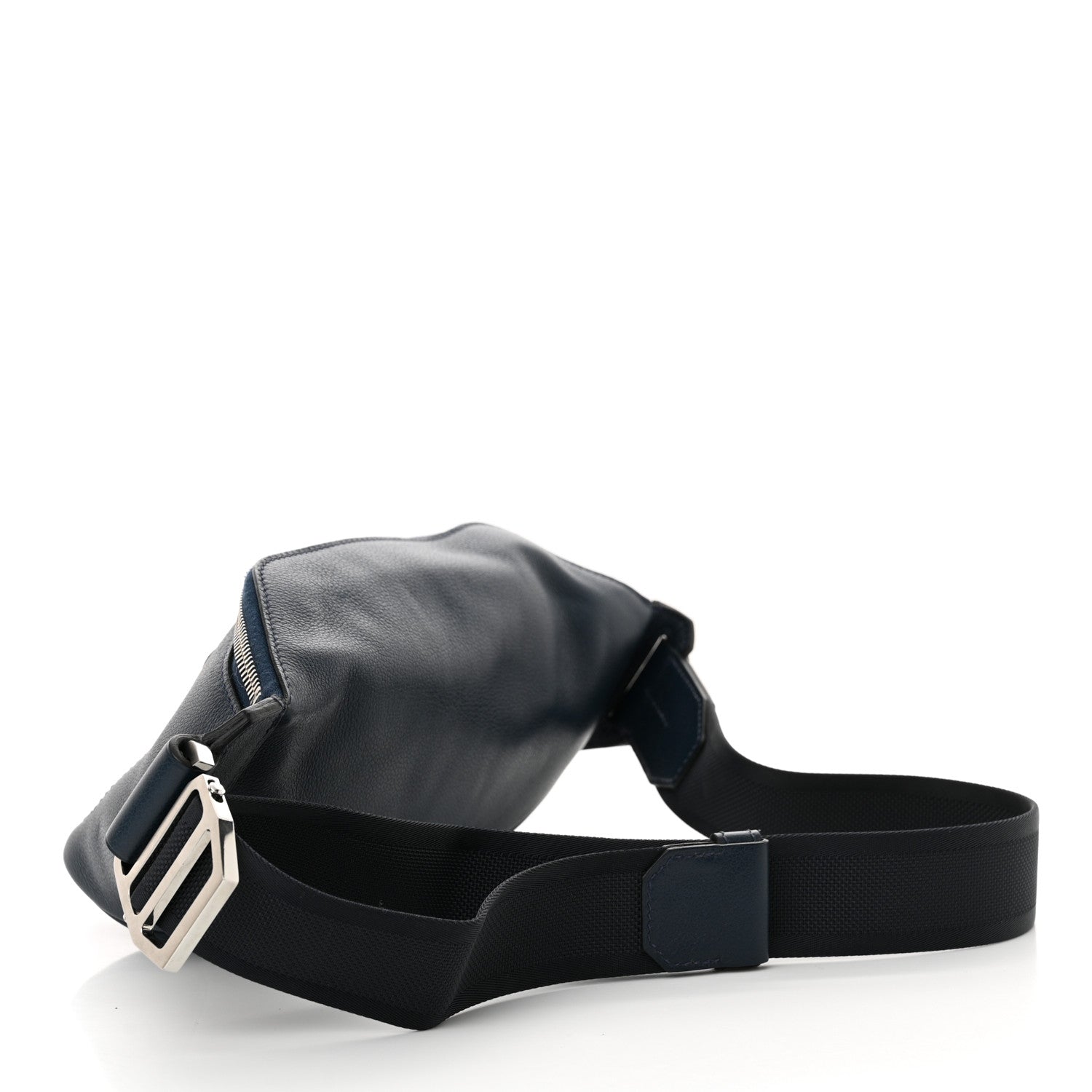 Hermes Taurillon Cristobal Cityslide Belt Bag PM Bleu De Prusse 3 of 10
