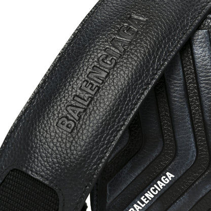 Balenciaga Grained Calfskin Embossed Car Camera Bag Black White Dirt 8 of 11