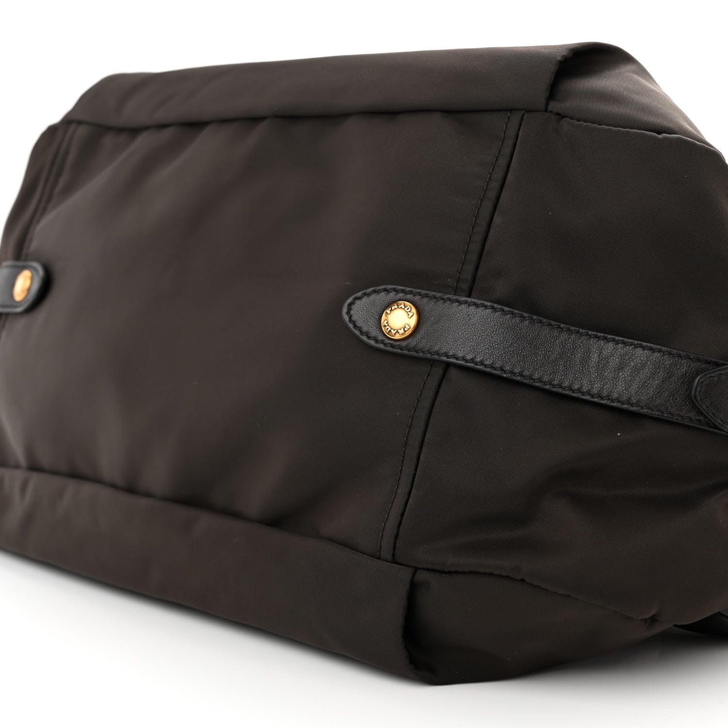 Prada Tessuto Nylon Jacquard Logo Aviator Satchel 9 of 12
