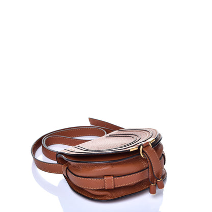 Chloe Calfskin Mini Marcie Round Crossbody Bag Tan 4 of 9