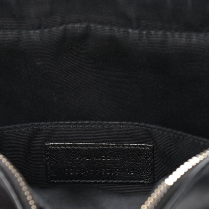 Saint Laurent Calfskin Matelasse Monogram Lou Camera Bag Black 9 of 10