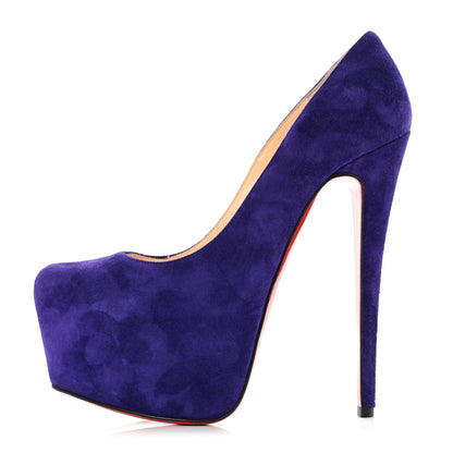 Christian Louboutin Suede Daffodile 160 Pumps 36 Violet 1 of 8