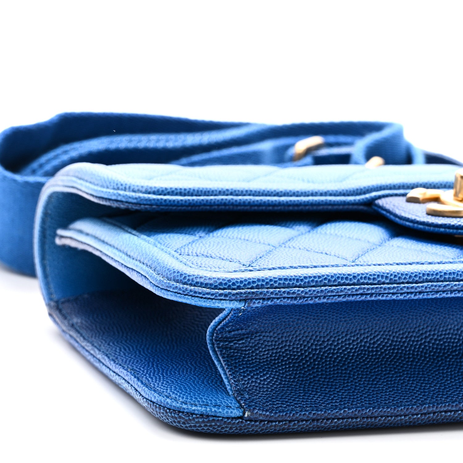 Chanel Caviar Quilted Small Sunset On The Sea Flap Blue 9 of 10