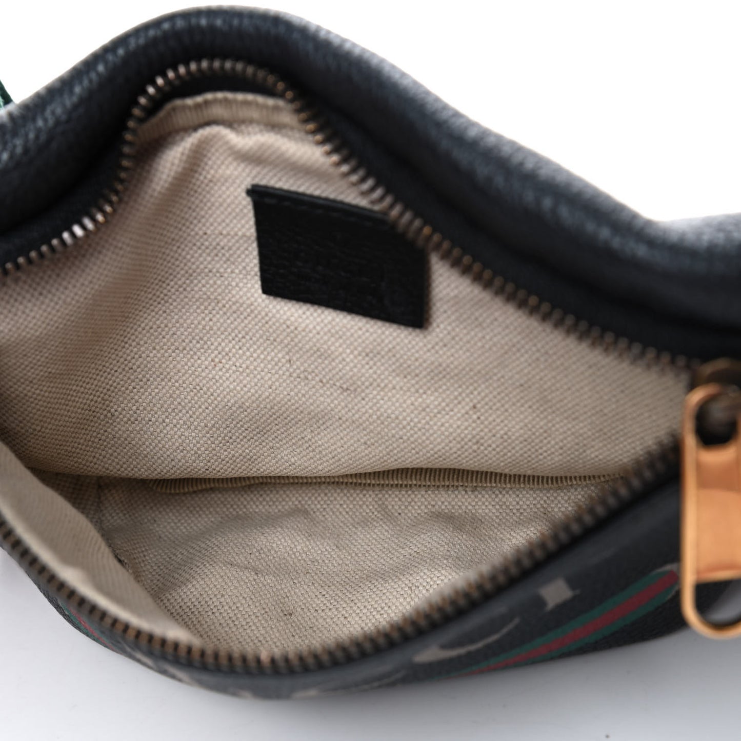 Grained Calfskin Small Logo Belt Bag Black