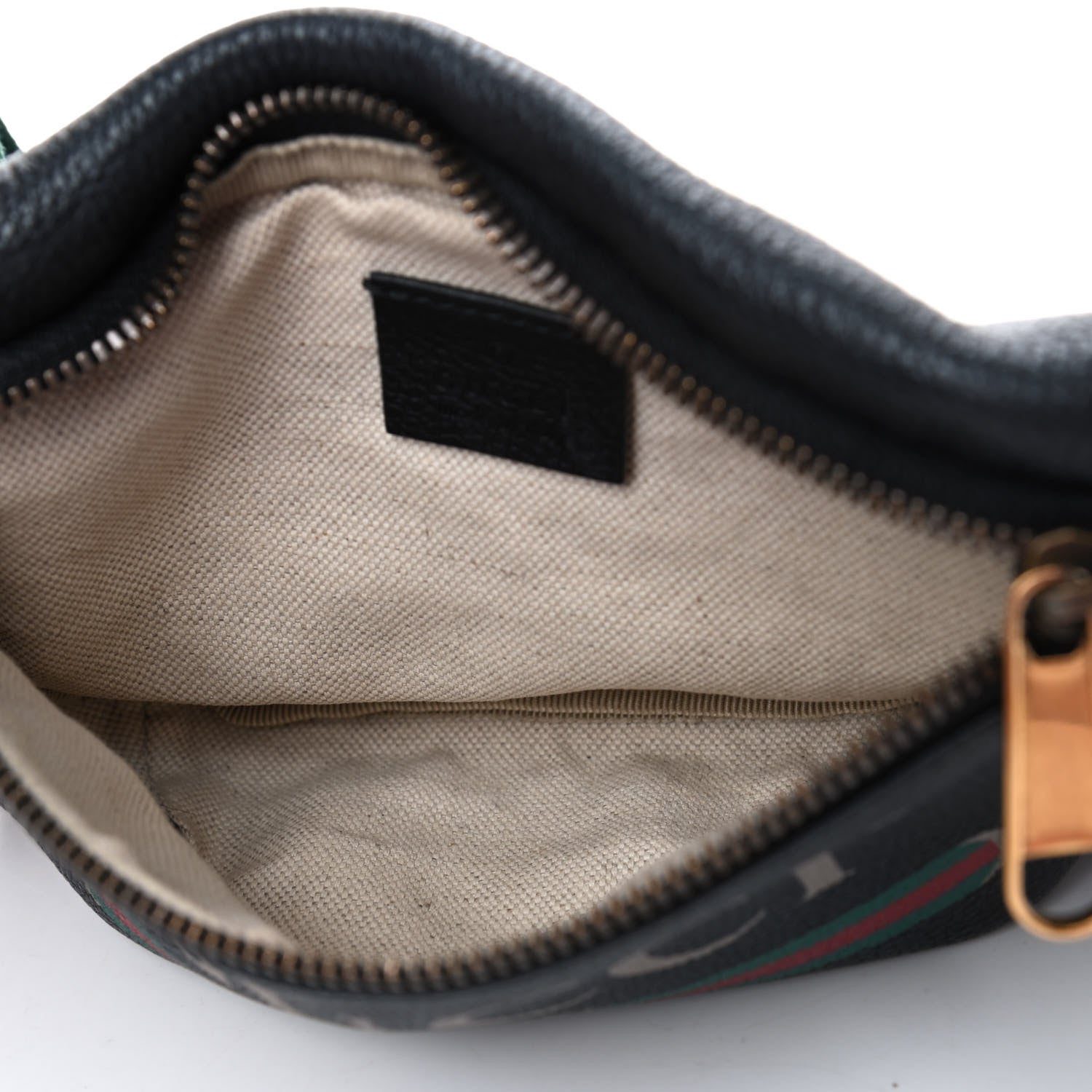 Gucci Grained Calfskin Small Logo Belt Bag Black 4 of 4