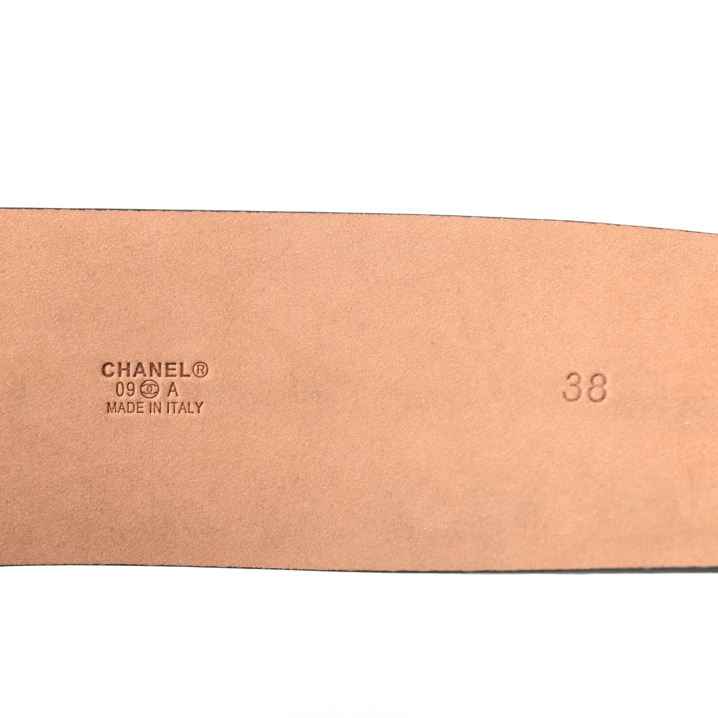 Suede CC Belt 38 Black
