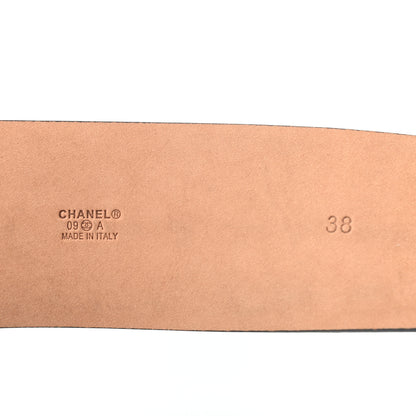 Chanel Suede CC Belt 38 Black 3 of 5