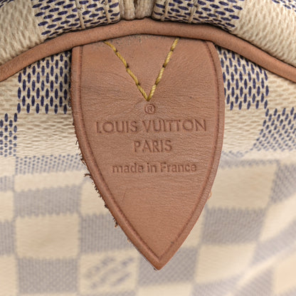 Louis Vuitton Damier Azur Speedy 30 6 of 12