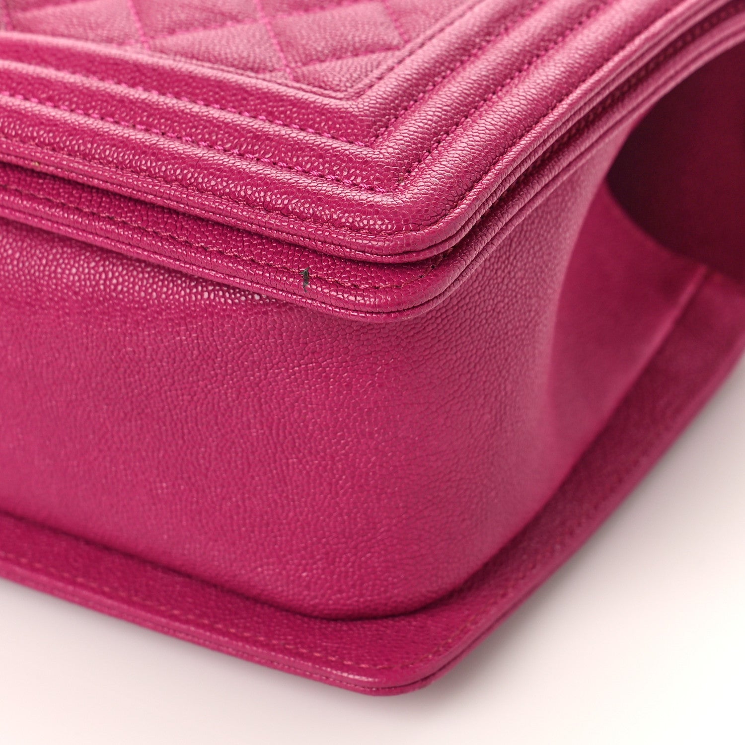 Chanel Caviar Quilted Medium Boy Flap Fuchsia 9 of 12
