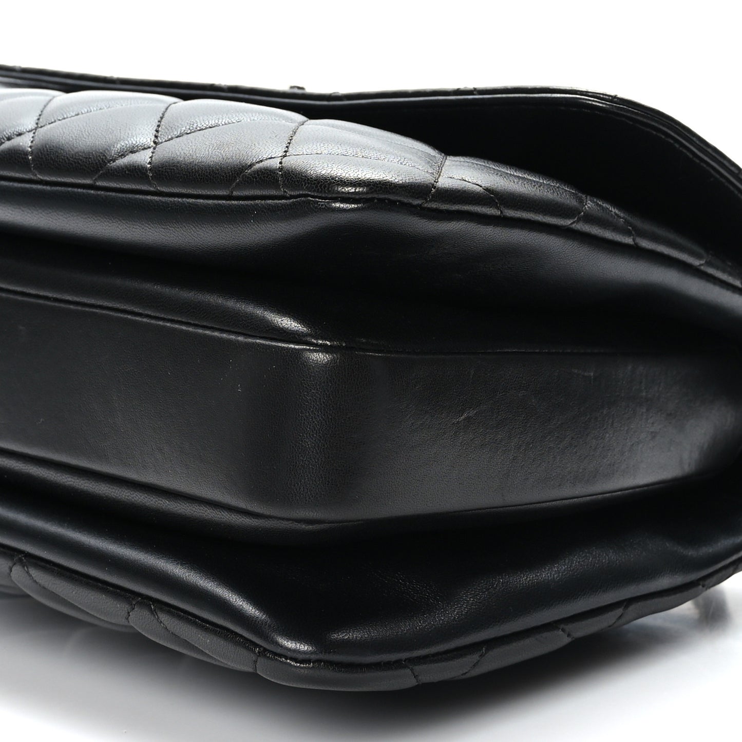 Lambskin Quilted Medium Trendy CC Flap Dual Handle Bag Black