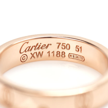 Cartier 18K Pink Gold 4mm Happy Birthday Band Ring 51 5.75 4 of 4