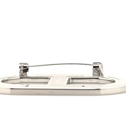Hermes Palladium Plated Metal Epsom Chaine d'Ancre Badge Gris Etain 4 of 4