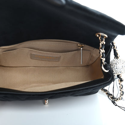 Chanel Velvet Quilted Mini Rectangular Pearl Crush Flap Black 5 of 9