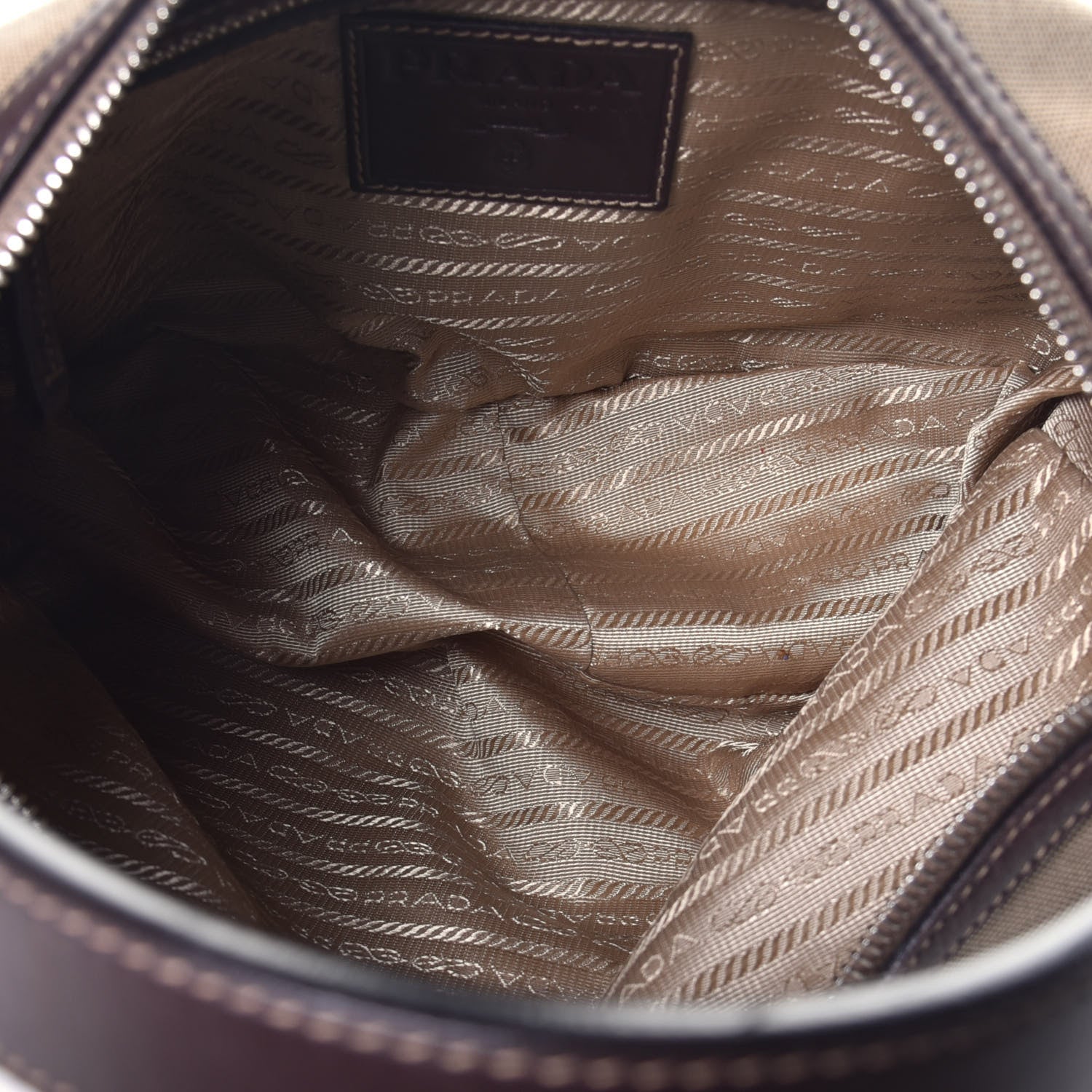 Prada Jacquard Logo Hobo Corda Bruciato 5 of 9