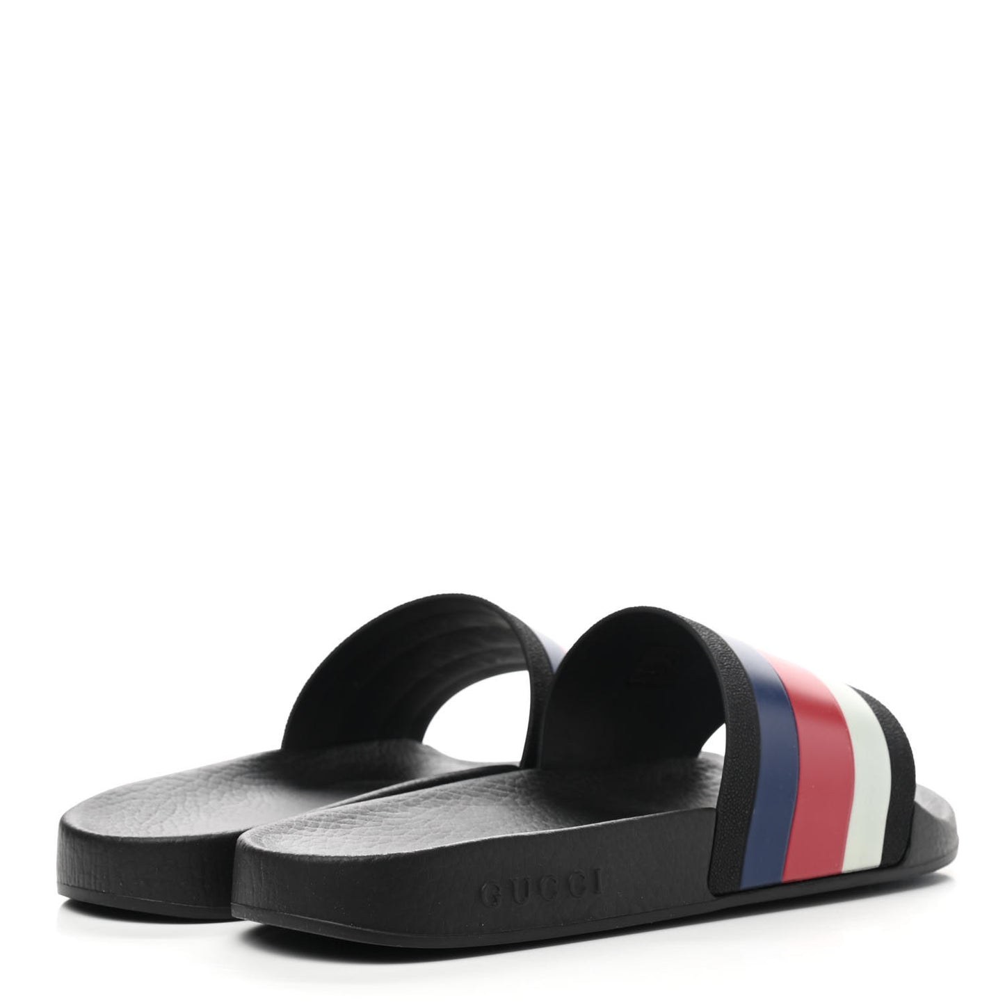 Rubber Web Mens Pool Slide Sandals 8 Black Mystic White Hibiscus Red Marine