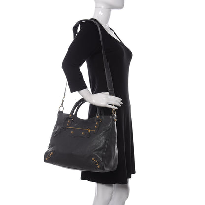 Balenciaga Agneau Giant 12 Gold Hardware Velo Gris Fossile Anthracite 2 of 9