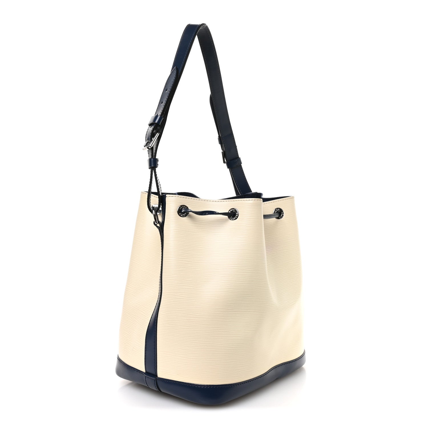 Louis Vuitton Epi Petit Bi-Color Noe Ivory Indigo 3 of 12