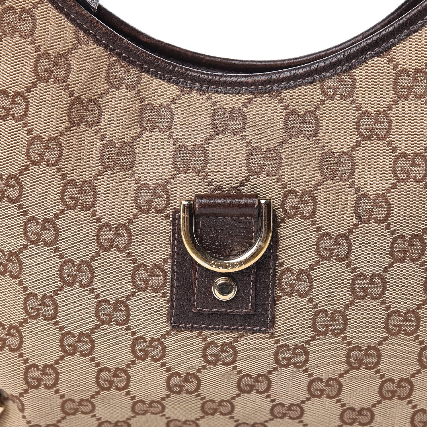 Gucci Monogram Medium Abbey D Ring Hobo Brown 12 of 12