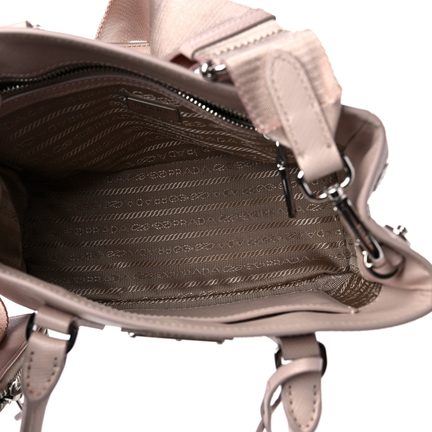 Saffiano Lux Micro Galleria Shoulder Bag Ninfea