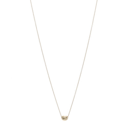 Tiffany 18K Yellow Gold 6.5mm Elsa Peretti Bean Pendant Necklace 1 of 4
