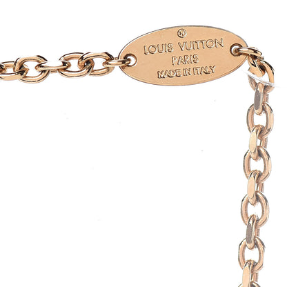 Louis Vuitton Monogram Charms Necklace Gold 5 of 5
