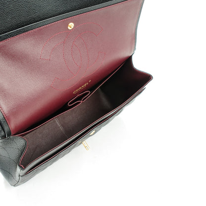Chanel Caviar Quilted Jumbo Double Flap Black 5 of 8